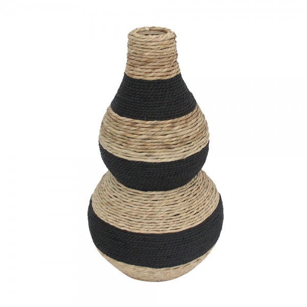 NUBIA ΒΑΖΟ ΣΧΟΙΝΙ PLYWOOD ΦΥΣΙΚΟ ΜΑΥΡΟ 35x35xH61cm 032075