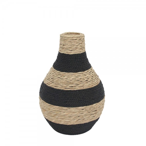 NUBIA ΒΑΖΟ ΣΧΟΙΝΙ PLYWOOD ΦΥΣΙΚΟ ΜΑΥΡΟ 29x29xH42,5cm 032076