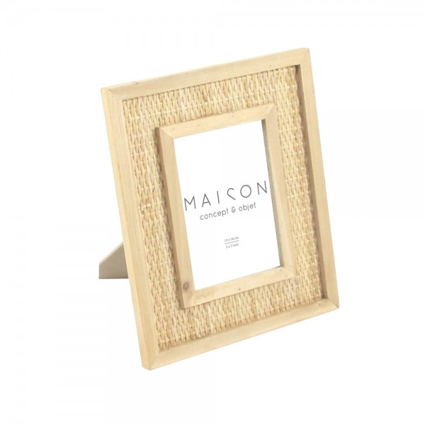 KAMIRA S ΚΟΡΝΙΖΑ RATTAN ΓΥΑΛΙ ΦΥΣΙΚΟ 25x2xH30cm 032084