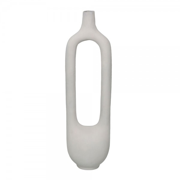 FINTON ΒΑΖΟ 17x14x62cm ΑΛΟΥΜΙΝΙΟ ΛΕΥΚΟ