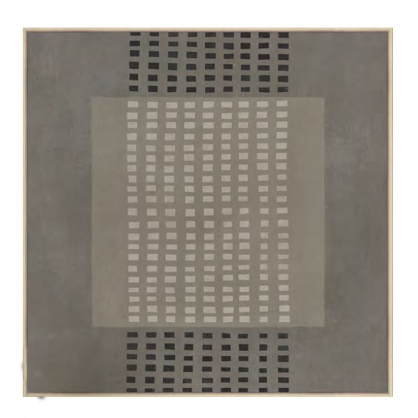 FRAMED DREAM ΠΙΝΑΚΑΣ ΔΙΑΚΟΣΜΗΤΙΚΟΣ ΜΕ ΚΟΡΝΙΖΑ 80x80x4 ΚΑΜΒΑΣ ΓΚΡΙ ΣΚΟΥΡΟ ΜΠΕΖ ΞΥΛΟ