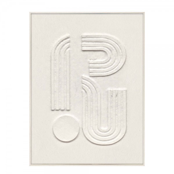 CURVA 2 ΠΙΝΑΚΑΣ ΔΙΑΚΟΣΜΗΤΙΚΟΣ ΜΕ ΚΟΡΝΙΖΑ 70x90x3.8cm ΚΑΜΒΑΣ BEIGE BEIGE ΞΥΛΟ ΦΥΣΙΚΟ