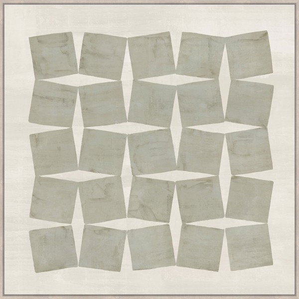 CHAINED ΠΙΝΑΚΑΣ ΔΙΑΚΟΣΜΗΤΙΚΟΣ ΜΕ ΚΟΡΝΙΖΑ 80x80x4cm ΚΑΜΒΑΣ BEIGE ΓΚΡΙ ΞΥΛΟ ΦΥΣΙΚΟ