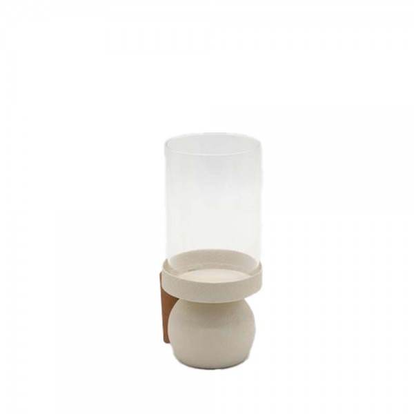 VELA ΚΗΡΟΠΗΓΙΟ 9x9x20 ΜΕΤΑΛΛΟ ΜΠΕΖ ΓΥΑΛΙ