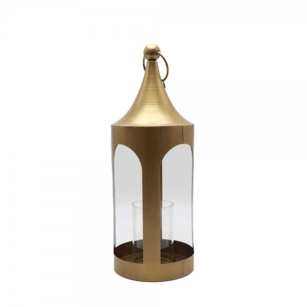 LUM ΦΑΝΑΡΙ ΡΕΣΩ 19x19x52 ΜΕΤΑΛΛΟ ΧΡΥΣΟ ΜΕΤΑΛΛΙΚΟ ΓΥΑΛΙ