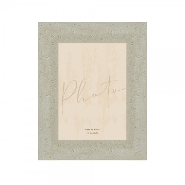 LITHOS ΚΟΡΝΙΖΑ 18.6x1.5x23.7cm POLYRESIN BEIGE ΓΥΑΛΙ