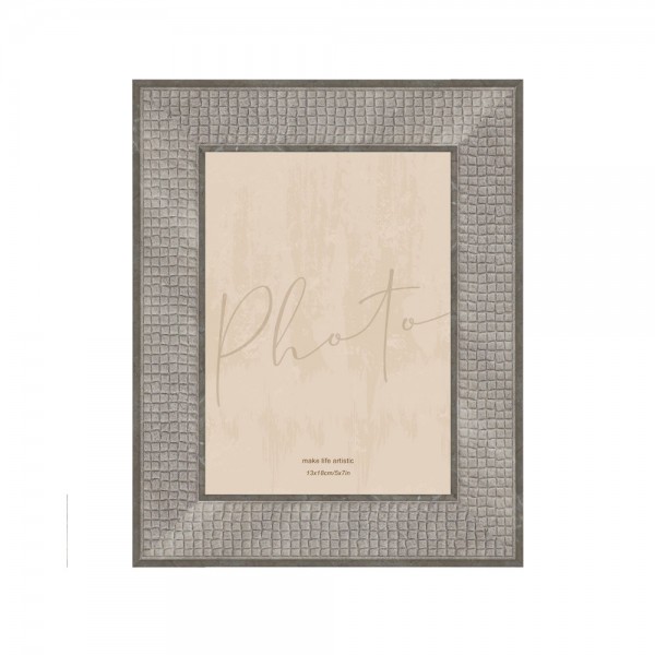 ESTRAZZO ΚΟΡΝΙΖΑ 18.6x1.4x23.7 POLYRESIN ΓΚΡΙ ΣΚΟΥΡΟ ΓΥΑΛΙ