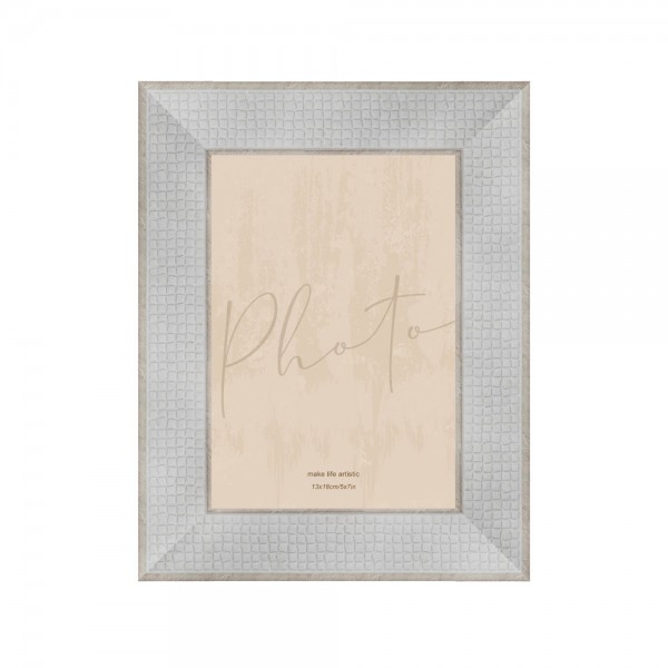 ESTRAZZO ΚΟΡΝΙΖΑ 18.6x1.4x23.7 POLYRESIN ΓΚΡΙ ΑΝΟΙΧΤΟ ΓΥΑΛΙ