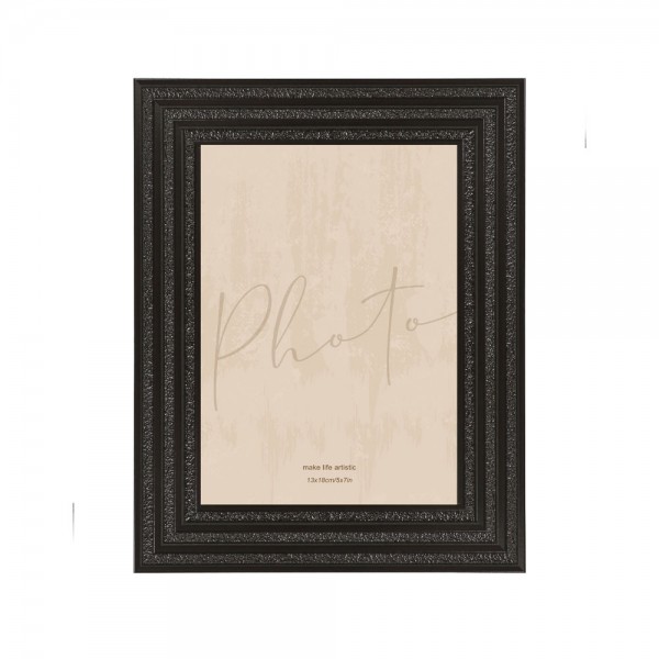 LINEA 4 ΚΟΡΝΙΖΑ 18.2x1.4x23.3 POLYRESIN ΜΑΥΡΟ ΓΥΑΛΙ