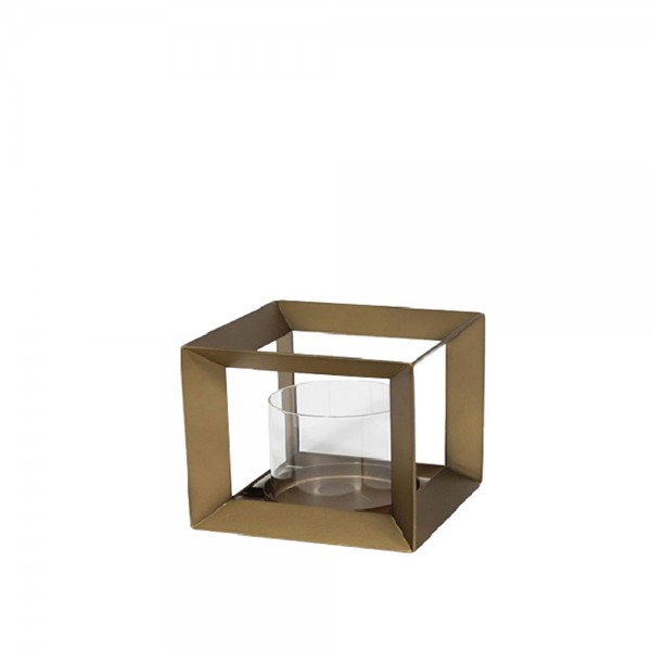 ESCAPE ΔΙΑΚΟΣΜΗΤΙΚΟ ΚΗΡΟΠΗΓΙΟ 18x18x18cm ΜΕΤΑΛΛΟ ΧΡΥΣΟ
