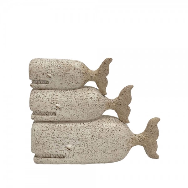 MONDO ΔΙΑΚΟΣΜΗΤΙΚΟ ΨΑΡΙ 22.7x8.2x17.6 POLYRESIN ΜΠΕΖ ΚΑΦΕ