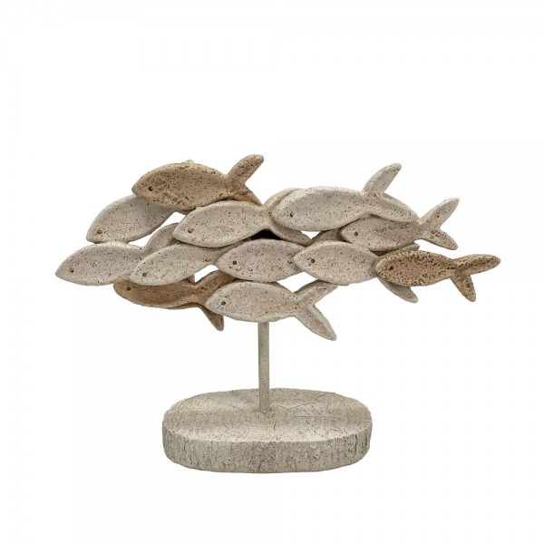 DANZA ΔΙΑΚΟΣΜΗΤΙΚΟ ΨΑΡΙ 31.2x9.5x21.5 POLYRESIN ΜΠΕΖ ΚΑΦΕ