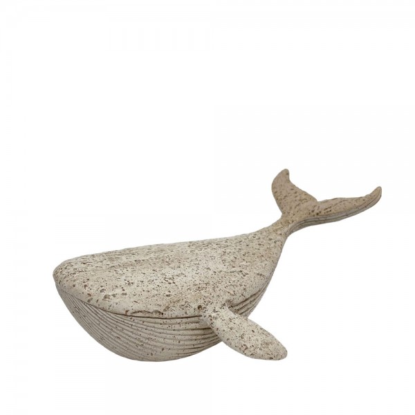 BALENA ΔΙΑΚΟΣΜΗΤΙΚΟ ΨΑΡΙ 20x14x8.5 POLYRESIN ΜΠΕΖ ΚΑΦΕ