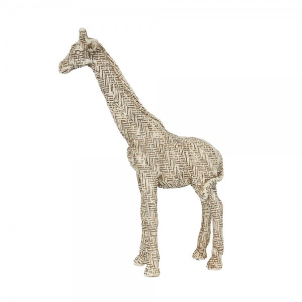GIRAFFA N ΔΙΑΚΟΣΜΗΤΙΚΟ ΚΑΜΗΛΟΠΑΡΔΑΛΗ 19x7x28 POLYRESIN ΜΠΕΖ ΚΑΦΕ
