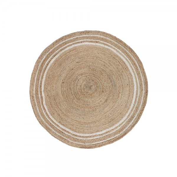 CERCLE A ΧΑΛΙ 120cm ΓΙΟΥΤΑ ΜΠΕΖ ΚΑΦΕ ΛΕΥΚΟ