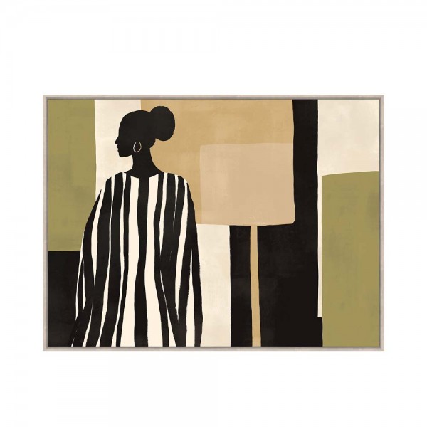 TIERRA ΠΙΝΑΚΑΣ ΔΙΑΚΟΣΜΗΤΙΚΟΣ ΜΕ ΚΟΡΝΙΖΑ 90x120x4cm ΚΑΜΒΑΣ ΠΟΛΥΧΡΩΜΟ ΞΥΛΟ ΦΥΣΙΚΟ