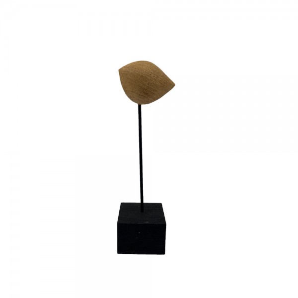 IBIS S ΔΙΑΚΟΣΜΗΤΙΚΟ ΠΟΥΛΙ 7.5x6x25cm POLYRESIN ΦΥΣΙΚΟ ΜΑΥΡΟ ΜΕΤΑΛΛΟ