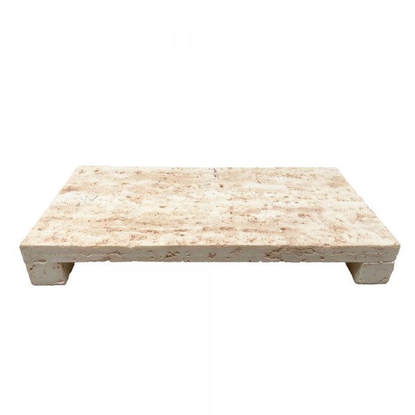 TRAVERTINO ΔΙΣΚΟΣ ΔΙΑΚΟΣΜΗΣΗΣ 34x17x4.5cm POLYRESIN STONE