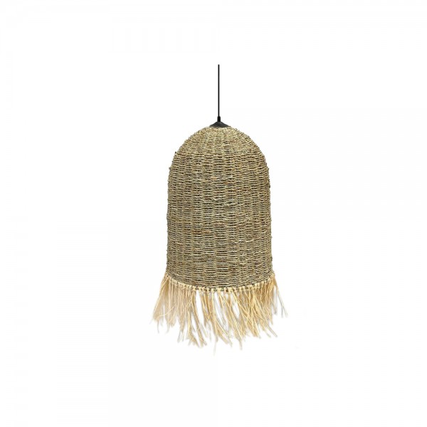 TULUM ΦΩΤΙΣΤΙΚΟ ΟΡΟΦΗΣ 42x42x71cm SEAGRASS ΦΥΣΙΚΟ