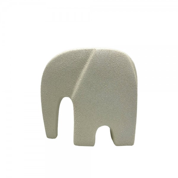 IVORY ΔΙΑΚΟΣΜΗΤΙΚΟ ΕΛΕΦΑΝΤΑΣ 21x8.6x19.8cm POLYRESIN ΑΣΠΡΟ