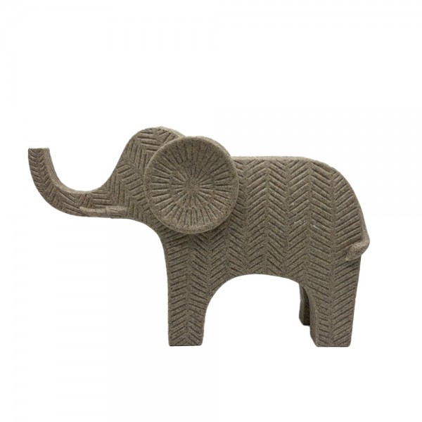 EVO ΔΙΑΚΟΣΜΗΤΙΚΟ ΕΛΕΦΑΝΤΑΣ 29x8.3x18.2cm POLYRESIN ΜΠΕΖ