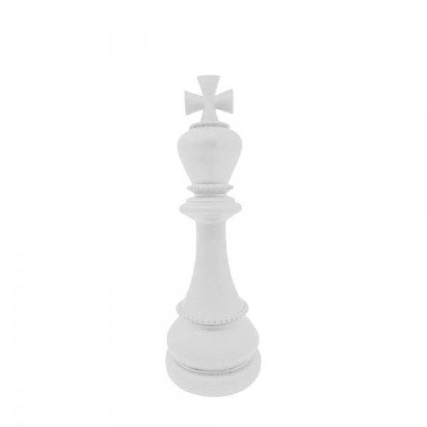 KNIGHTLINE ΔΙΑΚΟΣΜΗΤΙΚΟ ΠΙΟΝΙ 10x10x29.5cm POLYRESIN ΑΣΠΡΟ