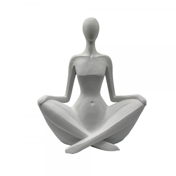 REGINA ΔΙΑΚΟΣΜΗΤΙΚΟ ΦΙΓΟΥΡΑ 24x10.5x29.5cm POLYRESIN ΑΣΠΡΟ