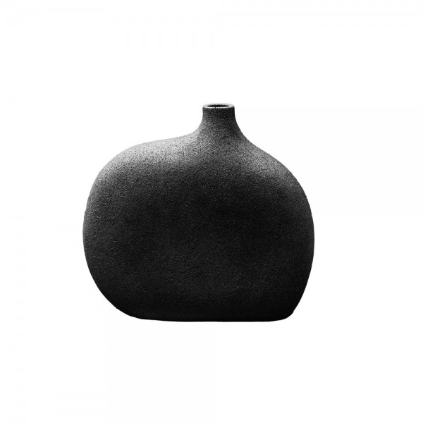 NEST S ΒΑΖΟ 20.5x6.8x19cm POLYRESIN ΜΑΥΡΟ