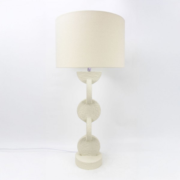 PRISMA ΦΩΤΙΣΤΙΚΟ ΕΠΙΤΡΑΠΕΖΙΟ 38x38x84cm RESIN ΜΠΕΖ ΛΙΝΟ ΜΠΕΖ