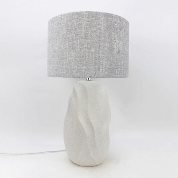 INIR ΦΩΤΙΣΤΙΚΟ ΕΠΙΤΡΑΠΕΖΙΟ 32x32x57cm ΚΕΡΑΜΙΚΟ ΜΠΕΖ ΛΙΝΟ ΓΚΡΙ