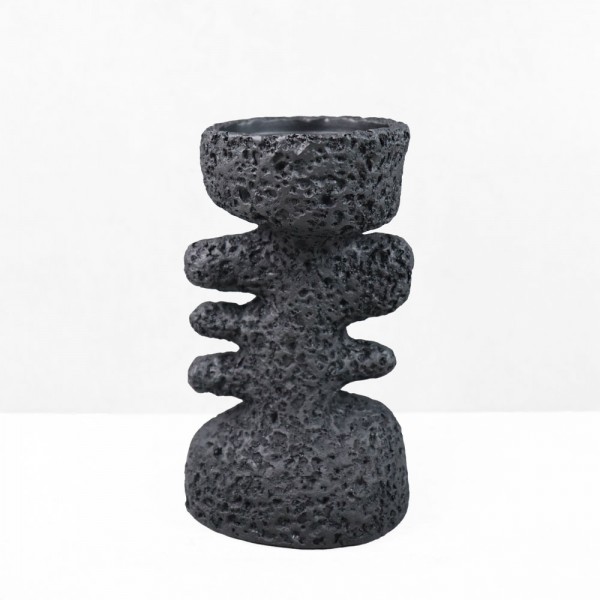 KYCLADIC II ΚΗΡΟΠΗΓΙΟ ΔΙΑΚΟΣΜΗΤΙΚΟ 12x10x20cm RESIN ΜΑΥΡΟ