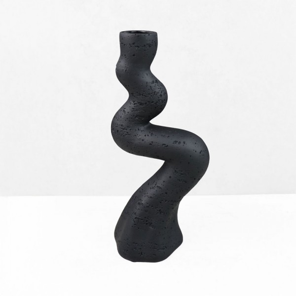 ANGLES I ΚΗΡΟΠΗΓΙΟ ΔΙΑΚΟΣΜΗΤΙΚΟ 10.5x7x23.5cm RESIN ΜΑΥΡΟ