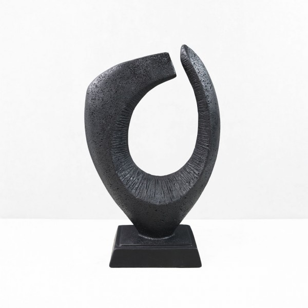 PULSE II ΔΙΑΚΟΣΜΗΤΙΚΟ 18.5x8.5x30cm RESIN ΜΑΥΡΟ