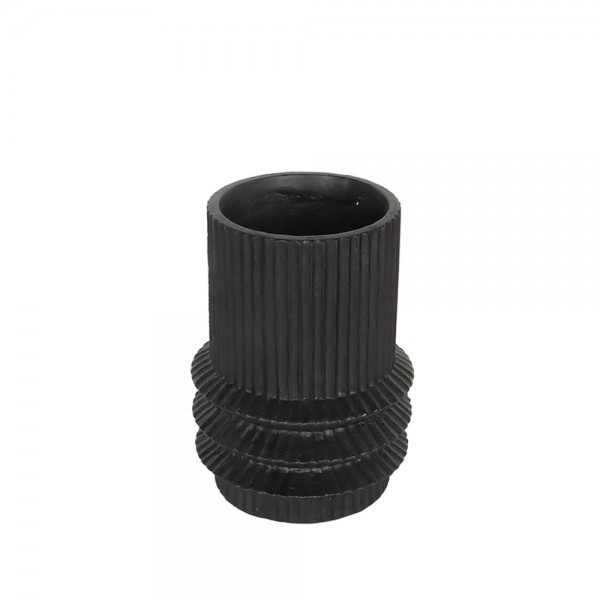 HELIX ΒΑΖΟ 25x25x34.5cm MgO ΜΑΥΡΟ