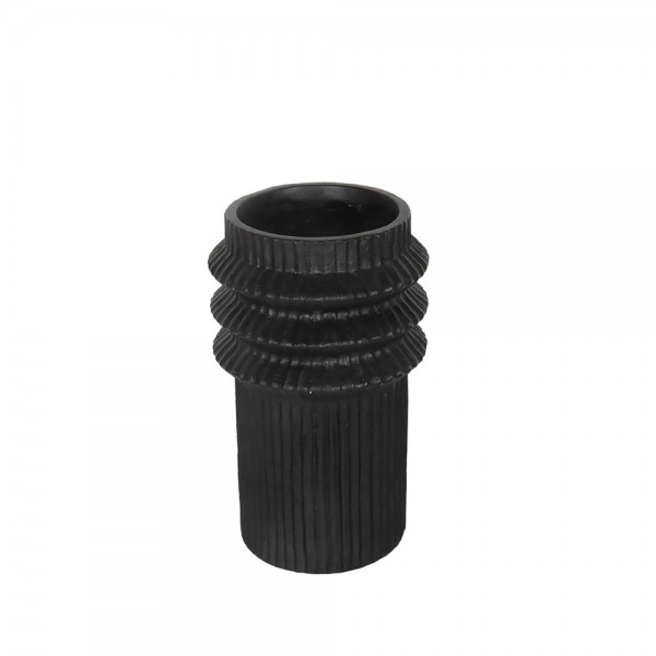 HELIX ΒΑΖΟ 25.5x25.5x42.5cm MgO ΜΑΥΡΟ