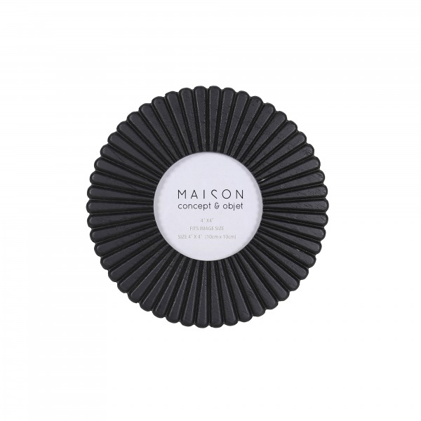 OROS ΚΟΡΝΙΖΑ 20x1.5x20cm MDF ΜΑΥΡΟ ΓΥΑΛΙ