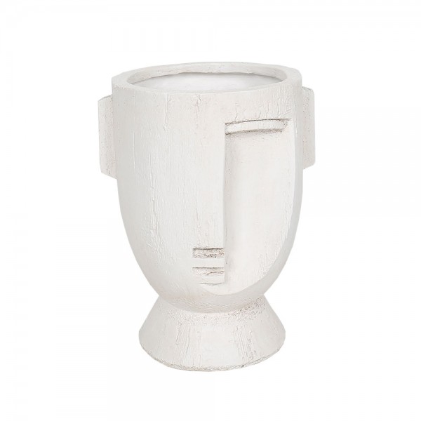 MUSE ΒΑΖΟ 27x23.5x34.5cm MgO ΑΣΠΡΟ