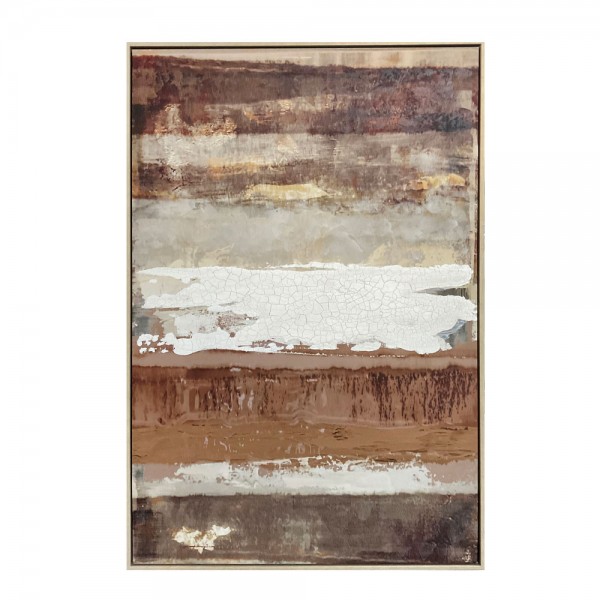 MIRRHA ΠΙΝΑΚΑΣ ΔΙΑΚΟΣΜΗΤΙΚΟΣ ΜΕ ΚΟΡΝΙΖΑ 82.6x4.3x122.6cm ΚΑΜΒΑΣ ΚΑΦΕ PS