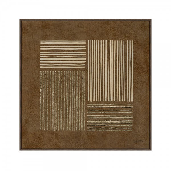 VAILO ΠΙΝΑΚΑΣ ΔΙΑΚΟΣΜΗΤΙΚΟΣ ΜΕ ΚΟΡΝΙΖΑ 82.6x4.3x82.6cm ΚΑΜΒΑΣ ΚΑΦΕ ΜΠΕΖ PS