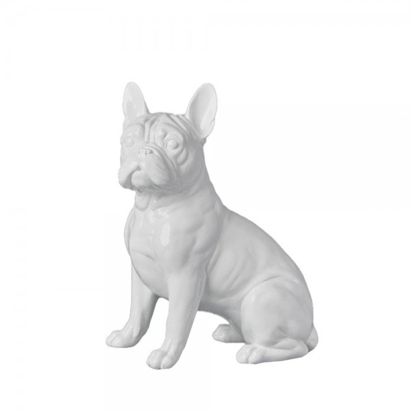 BLANCO ΔΙΑΚΟΣΜΗΤΙΚΟ ΣΚΥΛΟΣ 19.2x10.8x24.6cm RESIN ΑΣΠΡΟ GLOSSY