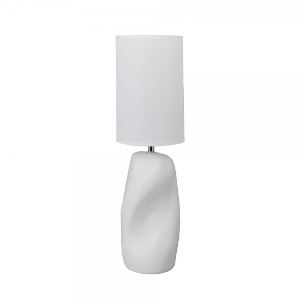 SERENE ΦΩΤΙΣΤΙΚΟ ΕΠΙΤΡΑΠΕΖΙΟ 18.2x18.2x64cm STONEWARE ΑΣΠΡΟ ΥΦΑΣΜΑ