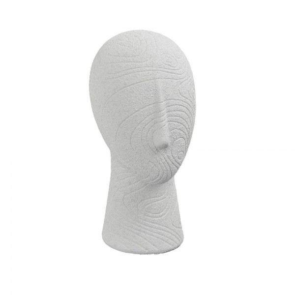 IMPERIAL ΔΙΑΚΟΣΜΗΤΙΚΟ ΠΡΟΣΩΠΟ 13.7x17.8x29cm RESIN ΑΣΠΡΟ