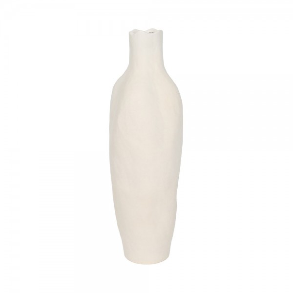 VILERA ΒΑΖΟ 16x16x50cm ΚΕΡΑΜΙΚΟ ΛΕΥΚΟ