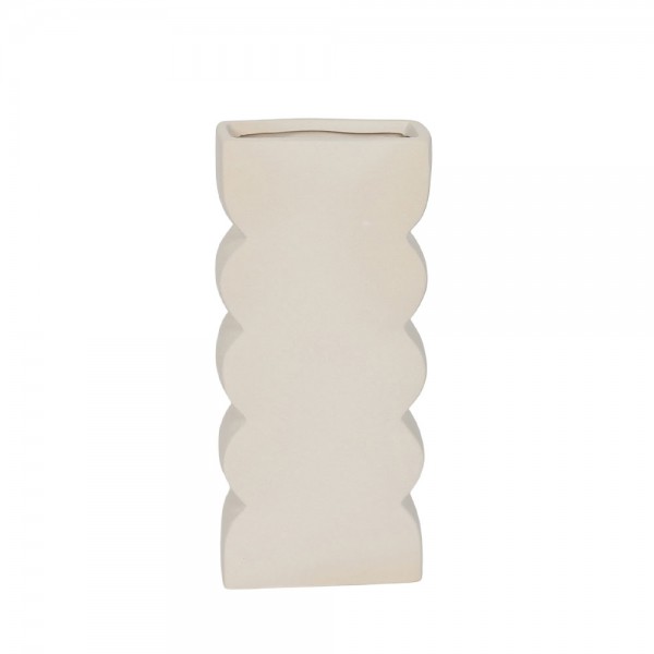 VEI ΒΑΖΟ 14.5x7x30.5cm ΚΕΡΑΜΙΚΟ ΛΕΥΚΟ
