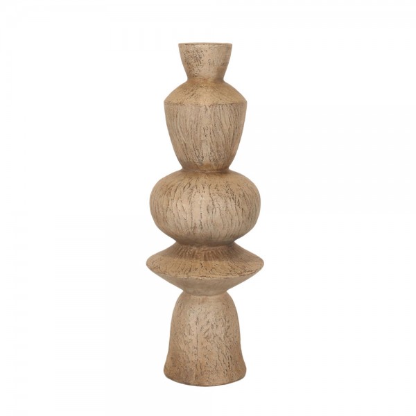 AEON ΒΑΖΟ 25.5x25.5x71cm MgO ΓΚΡΙ ΑΝΤΙΚΕ ΑΝΟΙΧΤΟ