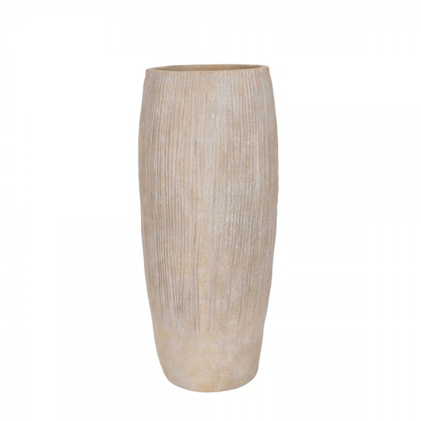 KANSO ΒΑΖΟ 27.7x27.7x37cm ΚΕΡΑΜΙΚΟ ΓΚΡΙ