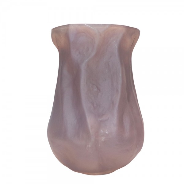 MIST ΒΑΖΟ 27x24x38cm ΓΥΑΛΙ ΚΑΦΕ ΑΝΟΙΧΤΟ