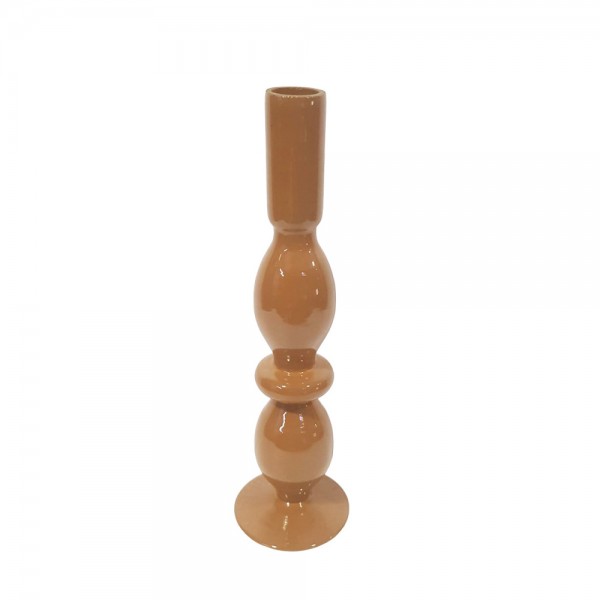 CALM ΚΗΡΟΠΗΓΙΟ 8x8x29cm ΓΥΑΛΙ CARAMEL