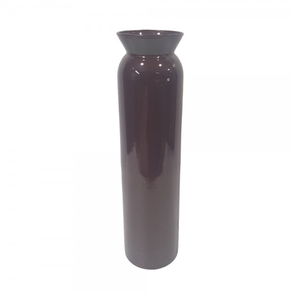 MARONA ΒΑΖΟ 7.5x7.5x31cm ΓΥΑΛΙ ΜΠΟΡΝΤΩ