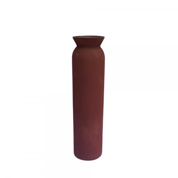 MARONA ΒΑΖΟ 7.5x7.5x31cm ΓΥΑΛΙ ΡΟΖ